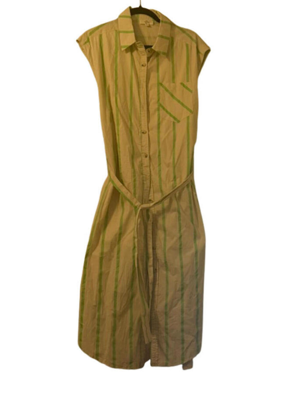 NWOT Entro Lime Striped Dress